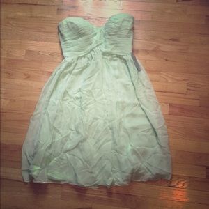 Donna Morgan silk mint/sea foam dress